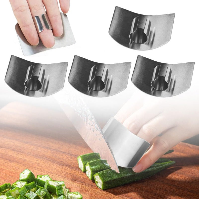 🔪 Stainless Steel Finger Guard